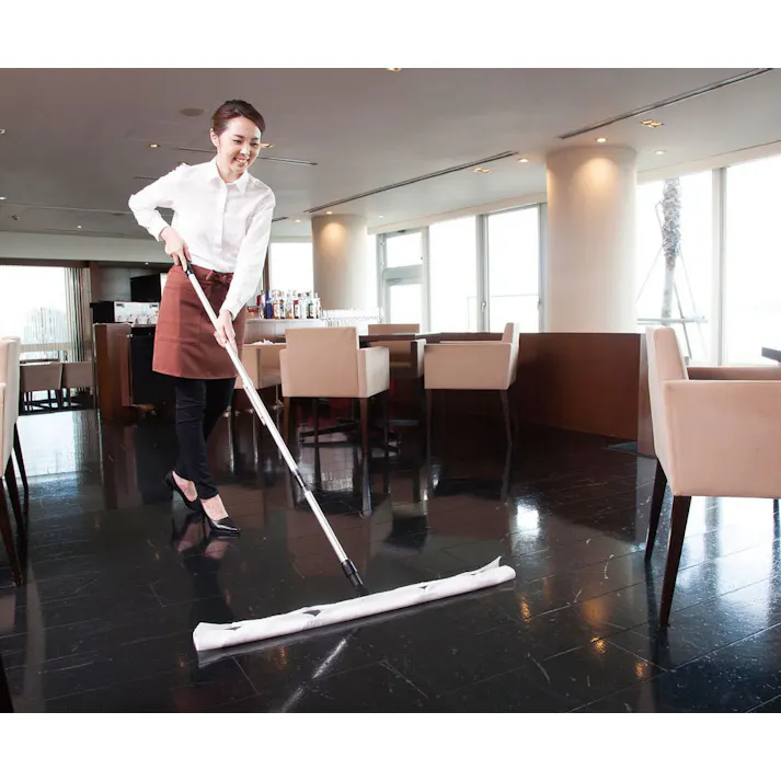 テラモト 伸縮アルミ・モップハンドル 900mm/890-1485mm EA928AB-42 4518340608412【別送品】