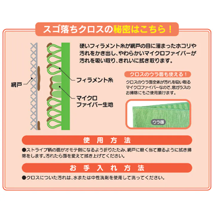 アイオン(AION) 網戸クロス ブラシ、たわし、スポンジ 4550061882450 EA928AC-8(CDC)【別送品】