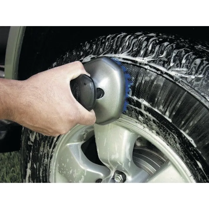 タイヤブラシ(グリップ付) 120x120x100mm EA928AG-543 4548745939637【別送品】