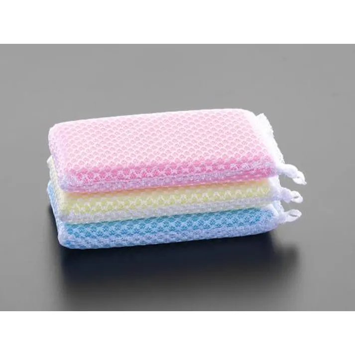ESCO 85x145x20mm ネット入スポンジ(3個) ブラシ、たわし、スポンジ 4518340452695 EA928AG-56(CDC)【別送品】