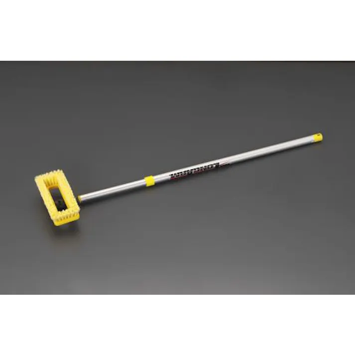 ESCO 洗浄ブラシ(伸縮型アルミハンドル付) 床用道具 4518340457409 EA928AK-135A(CDC)【別送品】