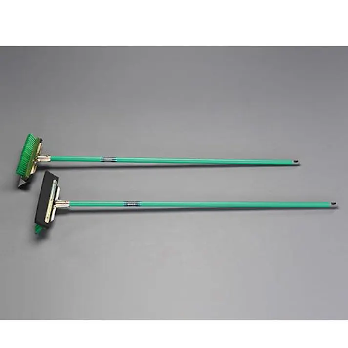 テラモト 床洗浄ブラシ(ラバー付/2本) 450x1380mm EA928CC-42 4548745606386【別送品】