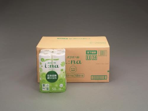 エリエール トイレットペーパー(ダブル/50m/72ロール) EA929AD-12 4550061381557【別送品】