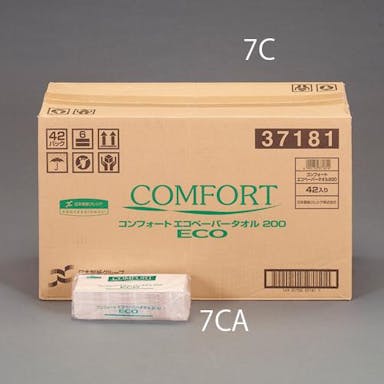 日本製紙クレシア(CRECiA)  170x220mm ペーパータオル(42パック/1箱) 洗面・バス・トイレ用備品・消耗品・エチケット商品 4550061616307 EA929AE-7C(CDC)【別送品】