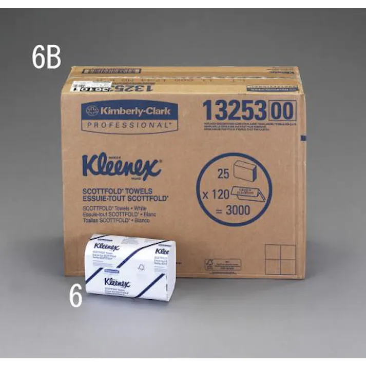 日本製紙クレシア(CRECiA) ハンドタオル(120枚) 199x315mm EA929AP-6 4548745565225【別送品】