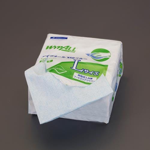 日本製紙クレシア(CRECiA) 工業用ワイパー(50枚/ブルー) 340x490mm EA929AW-14 4550061488409【別送品】