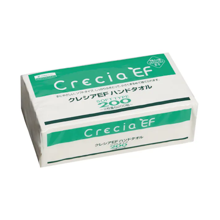 日本製紙クレシア(CRECiA) 218x230mm ハンドタオル(200組/30パック) 洗面・バス・トイレ用備品・消耗品・エチケット商品 4550061566299 EA929AX-4B(CDC)【別送品】