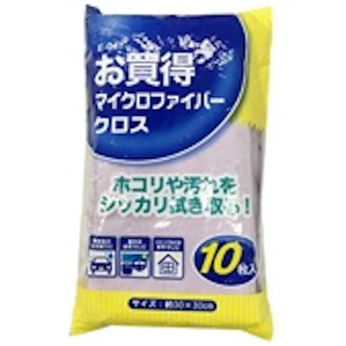 ワコー 洗車タオル(高吸収型/10枚) 300x300mm EA929DB-23A 4550061081259【別送品】