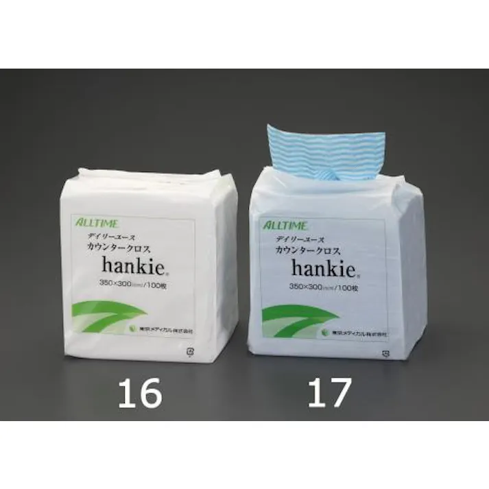 東京メディカル 350x300mm カウンタークロス(ブルー) 洗濯・キッチン用品 4550061027622 EA929HG-17(CDC)【別送品】