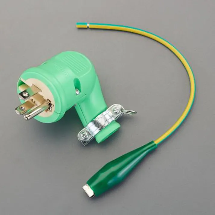 日動工業 AC100V/15A L型プラグ(2P・接地2P兼用) (工業用)プラグ、コネクター 4550061971819 EA940BA-38(CDC)【別送品】