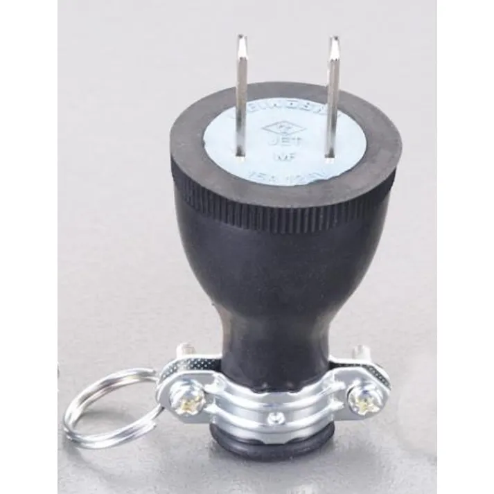 明工社 ゴムプラグ AC125V/15A EA940BV-11 4548745748215【別送品】