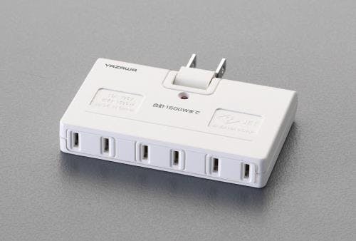 ヤザワコーポレーション 3口タップ[雷サージ付] AC125V/15A EA940CD-36A 4550061000731【別送品】