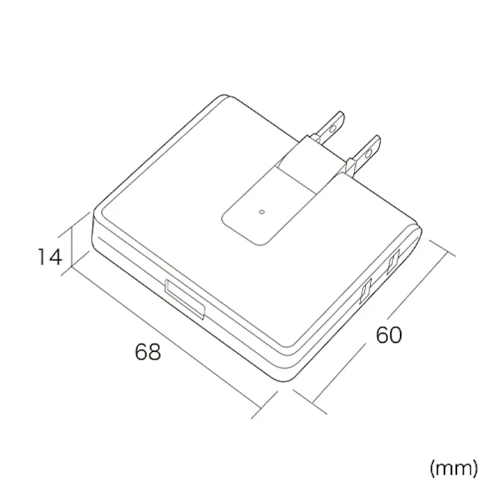 サンワサプライ USB充電器 AC125V/14A EA940CD-94A 4550061888469【別送品】