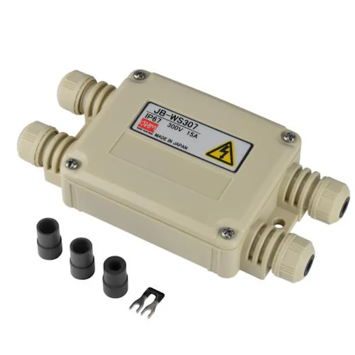 ESCO 7極(300V/15A) 端子台付中継ボックス(ベージュ) 制御用部品 4518340304178 EA940CX-7JA(CDC)【別送品】