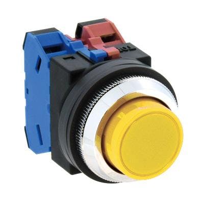 IDEC 押しボタンスイッチ(突型/黄) 1a-1b/30mm EA940D-14AA 4550061003602【別送品】