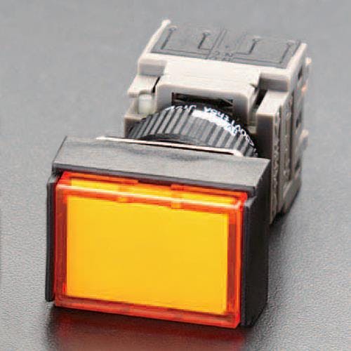 富士電機機器制御 押しボタンスイッチ(角型/LED橙) 16mm用 EA940D-228 4518340445192【別送品】