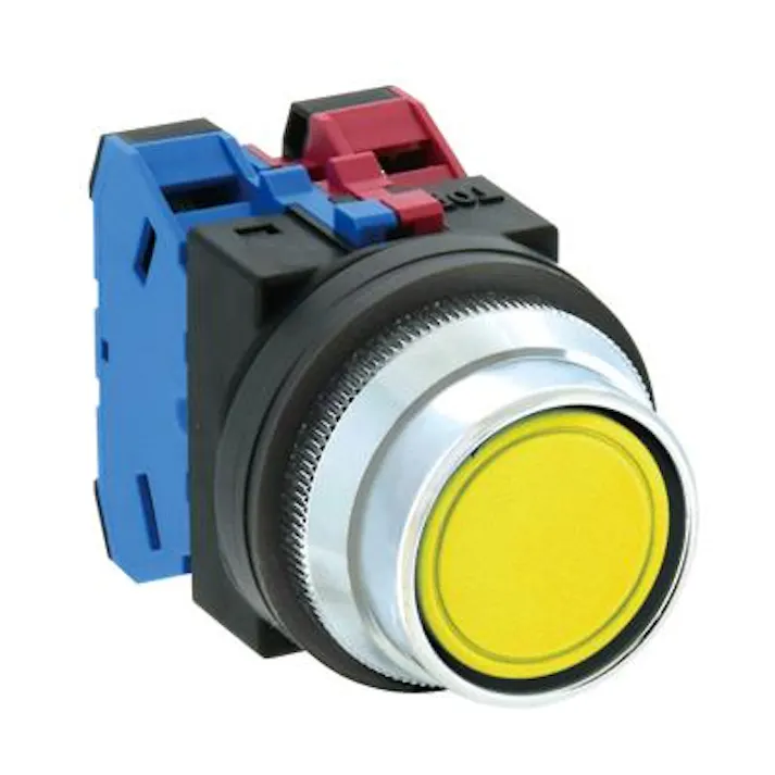 IDEC 押しボタンスイッチ(突型フルガード/黄) 1a-1b/30mm EA940D-24A 4550061003657【別送品】