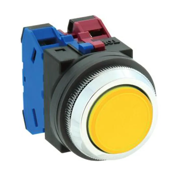 IDEC 1b/30mm 押しボタンスイッチ(平型/黄) スイッチ 4550061003275 EA940D-2YA(CDC)【別送品】