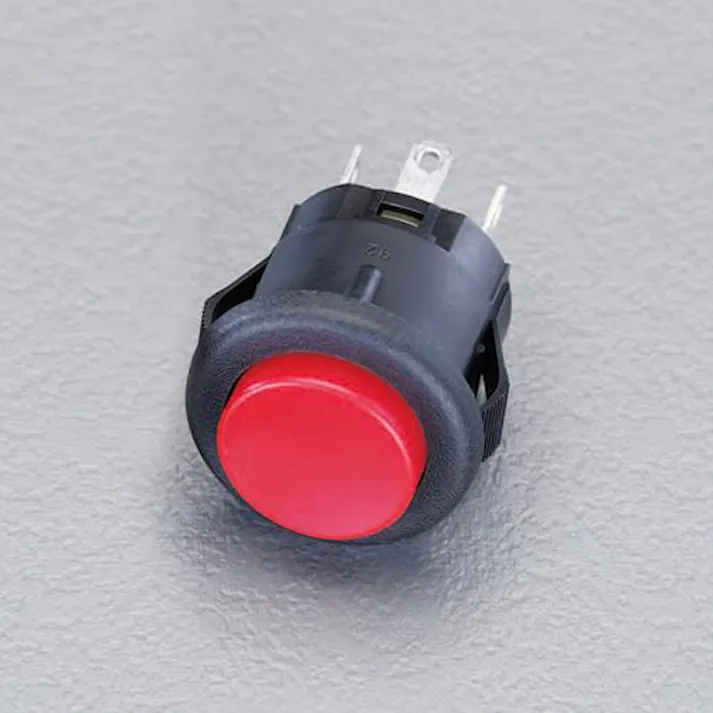 NKKスイッチズ 125V/3A 押しボタンスイッチ(単極双投/赤) スイッチ 4548745173147 EA940DA-136(CDC)【別送品】