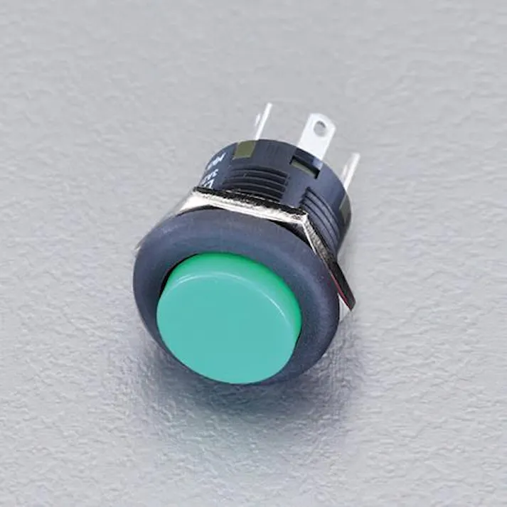 NKKスイッチズ 125V/3A 押しボタンスイッチ(2極双投/緑) スイッチ 4548745173192 EA940DA-138(CDC)【別送品】