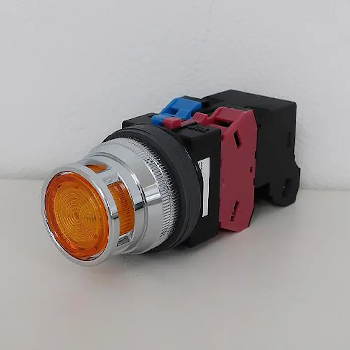 IDEC AC200V 押しボタンスイッチ(LED照光フルガード/黄) スイッチ 4550061003435 EA940DA-70A(CDC)【別送品】