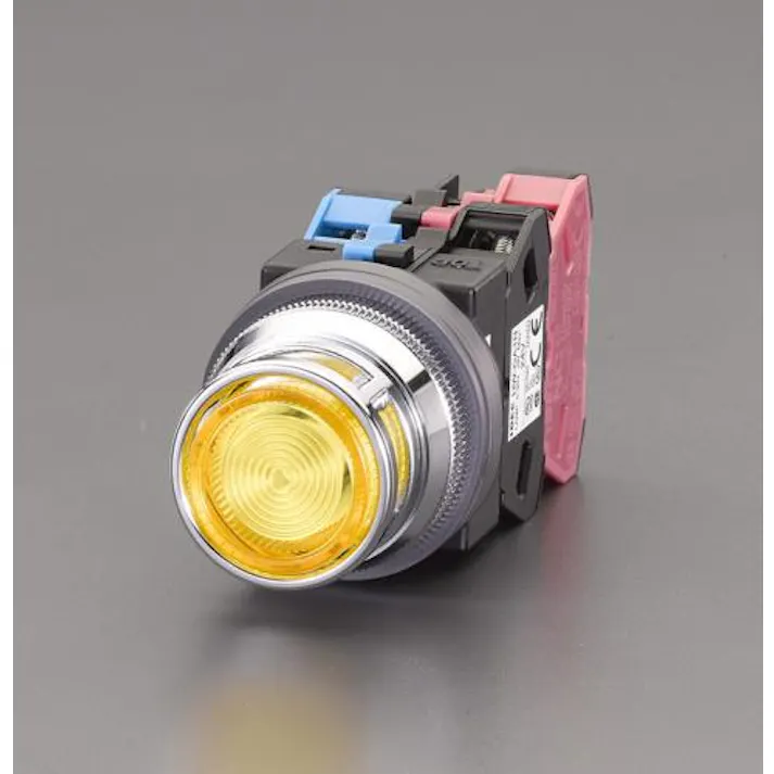 IDEC AC/DC24V 押しボタンスイッチ(LED照光フルガード/黄) スイッチ 4550061085578 EA940DA-75A(CDC)【別送品】
