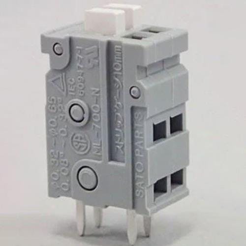 サトーパーツ スクリューレス端子台(基板用/白) 2極[50V/3A] EA940DM-222 4550061097854【別送品】