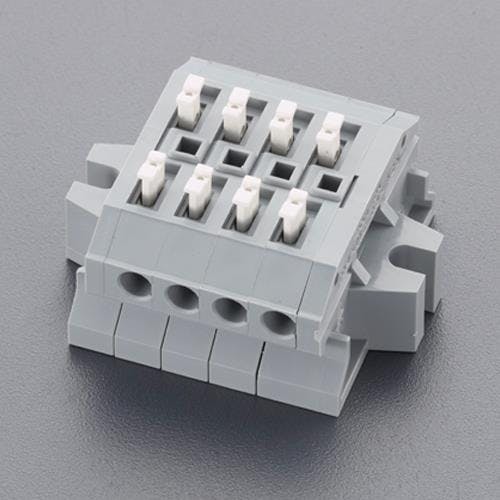 サトーパーツ スクリューレス端子台 4極[AC/DC300V/10A] EA940DM-64 4518340800618【別送品】