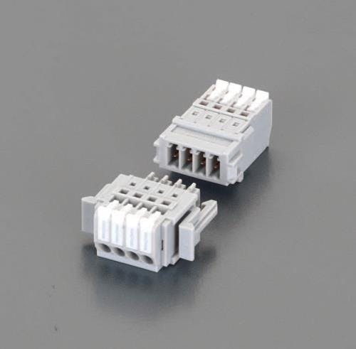 サトーパーツ スクリューレス端子台(4P) DC300V/5A EA940DM-74A 4548745242348【別送品】