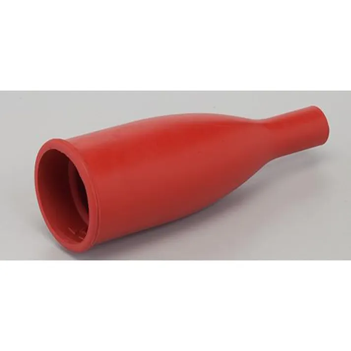 中発販売 φ21mm/ 10A ゴムカバー(スタークリップ用・赤) ターミナル・チップジャック・クリップ 4550061728208 EA940DP-143(CDC)【別送品】
