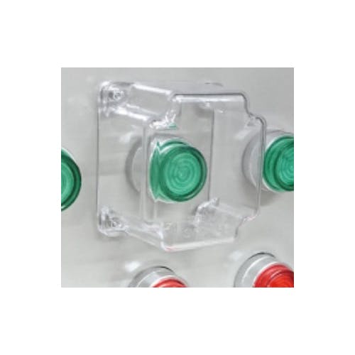 篠原電機 58x64x40mm 押ボタンカバー(マグネット付) スイッチ