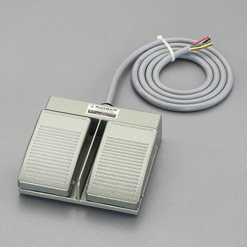 オジデン 2連フットスイッチ(前ヒンジ形) AC250V [1c] EA940FB-3 4548745158663【別送品】