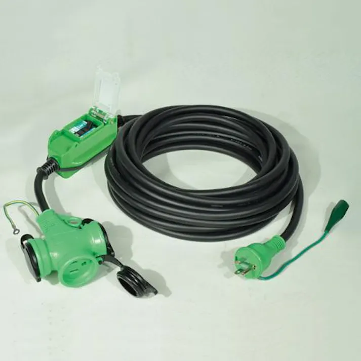 日動工業 漏電保護プラグ(防雨型/ストレート型) 15Ax10m EA940MH-16 4550061971857【別送品】