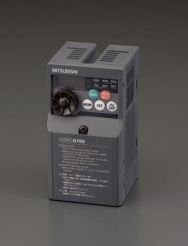 三菱電機 100V/0.4kw インバーター(3相モーター制御用) モーター 三菱電機 100V/0.4kw インバーター(3相モーター制御用) モーター