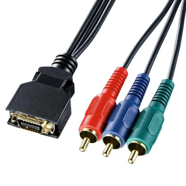 サンワサプライ 2.0m D端子xコンポーネント端子ケーブル オフィス用品、備品 4550061803745 EA940PF-52(CDC)【別送品】