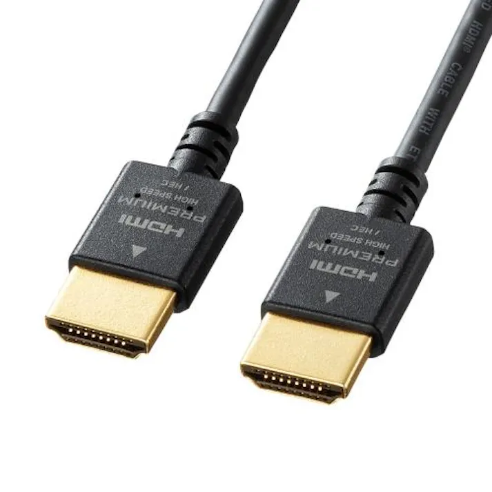 サンワサプライ 1.0m HDMIケーブル(プレミアム/スリムタイプ) オフィス用品、備品 4550061837238 EA940PM-91(CDC)【別送品】