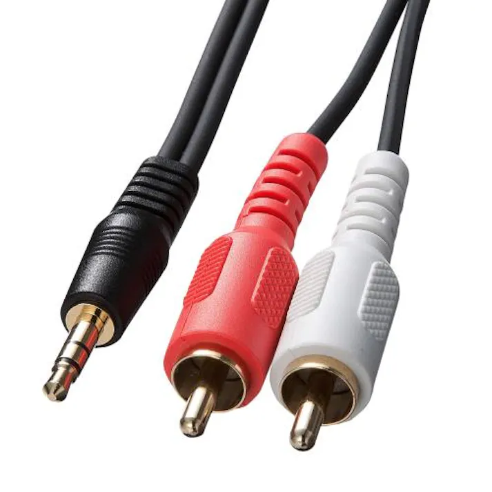 サンワサプライ 5.0m オーディオケーブル オフィス用品、備品 4550061805893 EA940PP-24(CDC)【別送品】