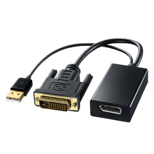 サンワサプライ 変換アダプター [DVI-DisplayPort] EA940PR-38 4550061810033【別送品】