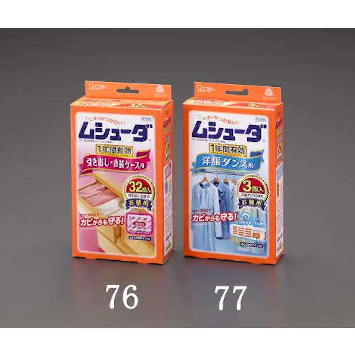 ESCO 防虫剤(引き出し・衣装ケース用/32個) 洗面・バス・トイレ用備品・消耗品・エチケット商品 4550061018354 EA941A-76(CDC)【別送品】