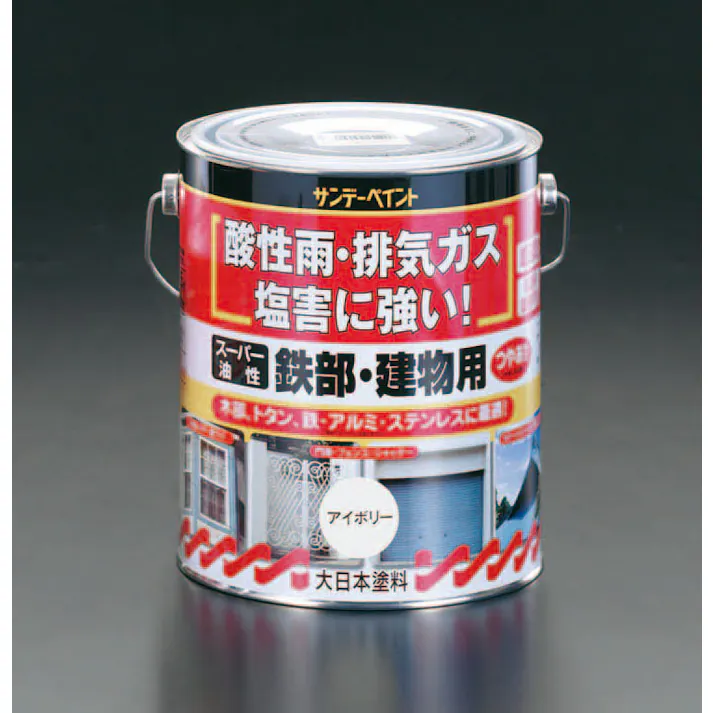 ESCO 3.0L 油性・多目的塗料/鉄部・建物用(アイボリ) 塗料・マーカー 4518340760936 EA942EC-32(CDC)【別送品】