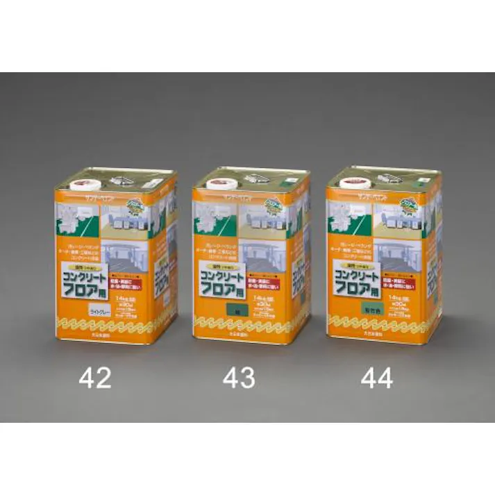 ESCO 14kg 油性・コンクリート床塗料(緑) 塗料・マーカー 4548745293128 EA942EH-43(CDC)【別送品】