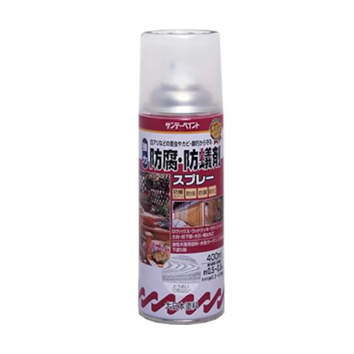 ESCO 400ml 建物木部用防腐・防蟻剤スプレー(透明) 塗料・マーカー 4518340762756 EA942EJ-31(CDC)【別送品】