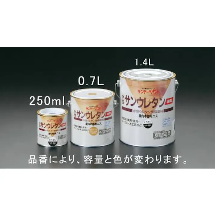 ESCO 1.4 L 速乾水性・木部ニス(透明つやあり) 塗料・マーカー 4518340772427 EA942EL-21(CDC)【別送品】