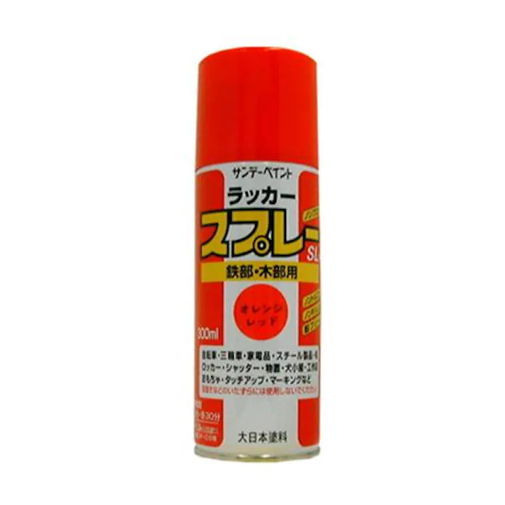 ESCO 300ml ラッカースプレー(オレンジレッド) 塗料・マーカー 4518340772588 EA942EM-6(CDC)【別送品】