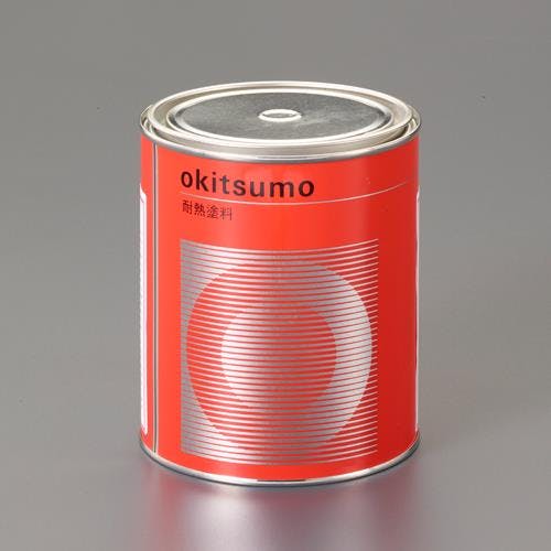 オキツモ 耐熱塗料(艶消し・シルバー) 3.0kg EA942FC-11【別送品】