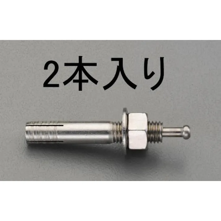 サンライズ工業 雄ねじアンカー(ステンレス製/2本) M12x70mm EA945BC-121 4548745823585【別送品】