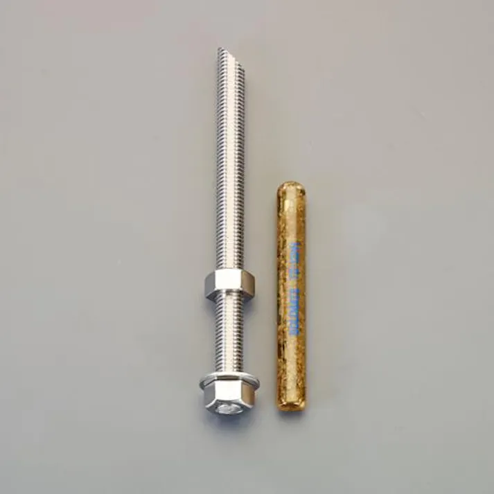ESCO M12x160mm/SUS 寸切ボルト・ナット付ケミカルアンカー リベット・アンカー 4550061526552 EA947AL-112(CDC)【別送品】