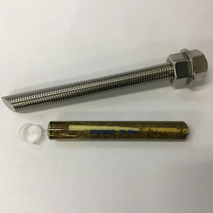 どぶ寸切ボルト・ナット付ケミカルアンカー M12x160mm EA947AL-312 4550061527412【別送品】