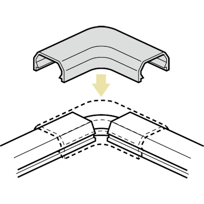 未来工業 モール(プラスチック製/白/2本) 16mmx1.0m EA947HM-111 4548745224825【別送品】