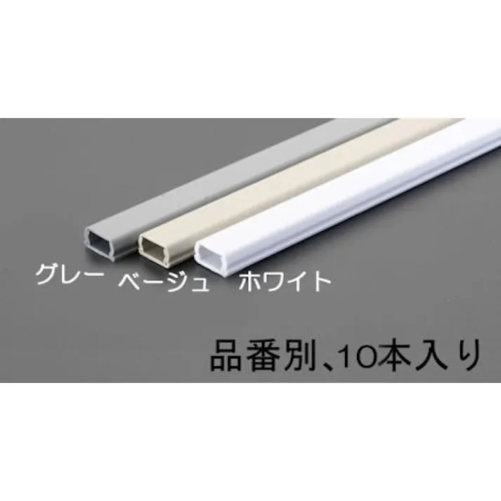 未来工業 21mmx1.0m モール(プラスチック製/白/10本) モール 4518340240407 EA947HM-12(CDC)【別送品】